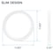 Luxrite 12 Inch Slim LED Flush Mount Light 5CCT 2700K-5000K 22W 1600LM Dimmable Wet Rated Energy Star, 2PK LR23556-2PK - alternate 4